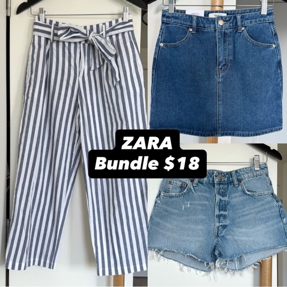 Zara Dresses & Skirts - $18 for Bundle of 3 (1 Pants, 1 Skirt, 1 Shorts). Like new condition!
